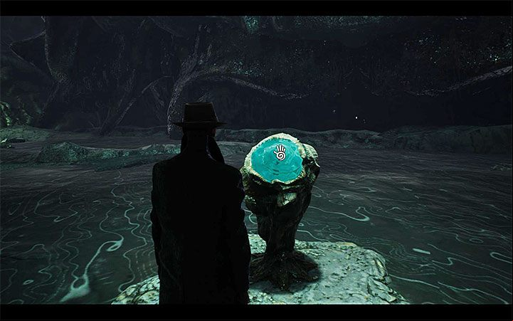 Ending 1 is associated with the central pedestal - the one located in front of the place where you start exploring the cave - List of endings | The Sinking City walkthrough - Main cases - The Sinking City Guide