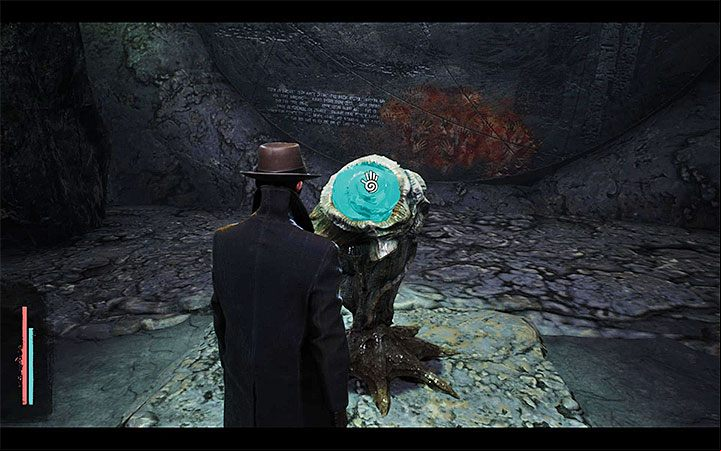 Ending 3 is associated with the right pedestal - the one you reach by going through a small tunnel - List of endings | The Sinking City walkthrough - Main cases - The Sinking City Guide