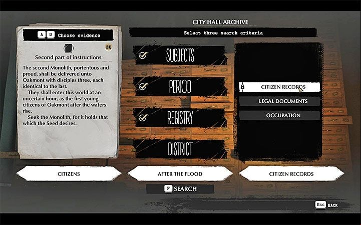 The Second Part of Instructions, which you received in the Church of St - Into the Depths | The Sinking City walkthrough - Main cases - The Sinking City Guide