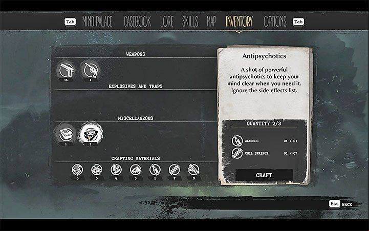 Mental health does regenerate on its own but this process takes a lot of time - How to heal in The Sinking City? - FAQ - The Sinking City Guide