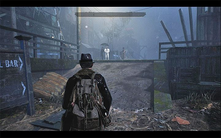 Get off the deck and talk to Johannes van der Berg, who was waiting for Reed - Frosty Welcome | The Sinking City walkthrough - Main cases - The Sinking City Guide