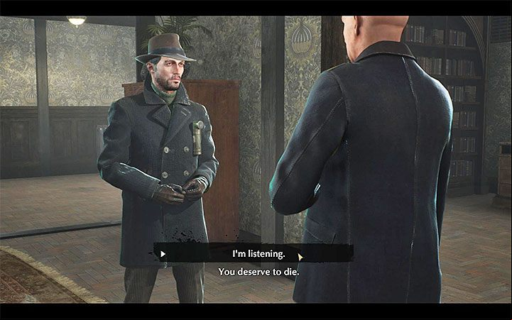 Once the retrocognition is complete, a a cutscene will start and George Cavendish will appear in the apartment - Quid Pro Quo | The Sinking City walkthrough - Main cases - The Sinking City Guide