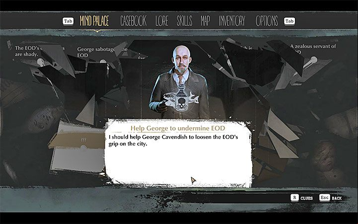 After hearing Cavendishs arguments, you will have time to think about his proposal - Quid Pro Quo | The Sinking City walkthrough - Main cases - The Sinking City Guide