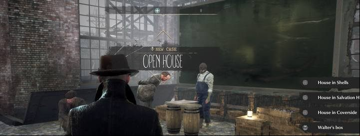 Go to the Fish Market - this place is in the eastern part of the district, near Freedom Street and Orchard Avenue - Open House | The Sinking City walkthrough - Side cases - The Sinking City Guide