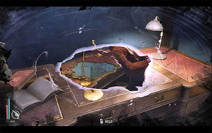 2) Use Minds Eye - The opportunity to use this gadget may appear during a simple exploration of the area - Conduct of investigations in The Sinking City - Basics - The Sinking City Guide