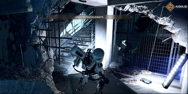 When use the magnetic lift and go up - Fools Errand | Side mission in The Surge 2 - Side quests - The Surge 2 Guide