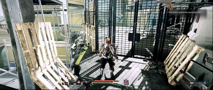 Behind the bridge stay left: you have to move through the building and get near the river to cross it - Jericho Seaside Court | The Surge 2 Walkthrough - Main story - The Surge 2 Guide