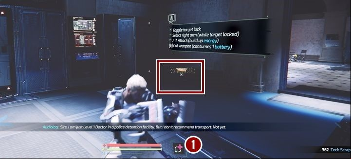 In this room you will also find a #2 audiolog. Its in the corner of the room. - Escape from Detention | The Surge 2 Walkthrough - Main story - The Surge 2 Guide