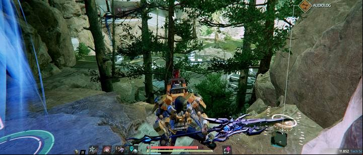 You will find an audiolog behind the main square, where the trails meet, at the magnetic lift, near the Cougar Trail - The Puppet Master | Side mission in The Surge 2 - Side quests - The Surge 2 Guide