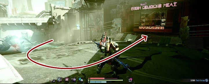 The front of Pennys store - Delicatessen | Side mission in The Surge 2 - Side quests - The Surge 2 Guide