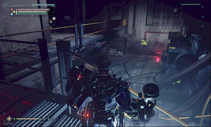 Once in the building, go downstairs and then to the right through the door - Abandoned Production | The Surge Walkthrough - Walkthrough - The Surge Game Guide