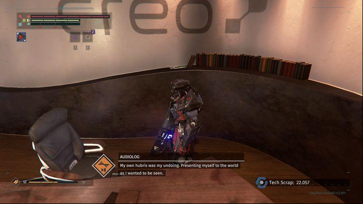 ON the left, there is a stronger opponent and a drone - Executive levels | The Surge Walkthrough - Walkthrough - The Surge Game Guide
