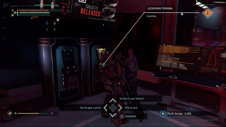 A presenter related to CREO - NPC in The Surge - Game World - The Surge Game Guide