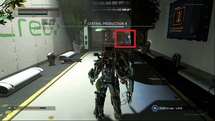 age to the place where the armor is hidden can be found near the connection tunnel between the Research Zone and Central Production B - How to get Ironmaus armor in The Surge? - FAQ - The Surge Game Guide