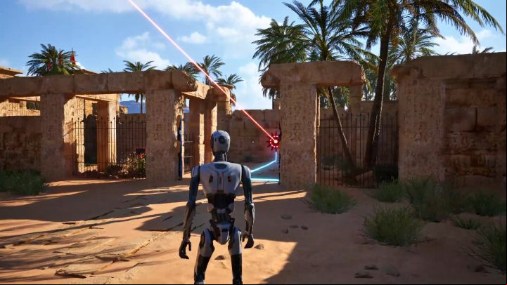 Once you have 5 red bricks, you can open the final gate - Talos Principle 2: Prologue - All Puzzle Solutions - Puzzles - Talos Principle 2 Guide