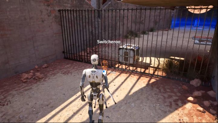 The biggest problem here is the correct setup of the connector so the laser reaches the button next to the terminal - Talos Principle 2: Switcheroo puzzle solution - FAQ - Talos Principle 2 Guide