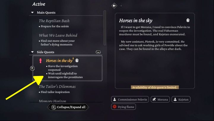 3 - The Thaumaturge: How to change the time of day? - FAQ - The Thaumaturge Guide
