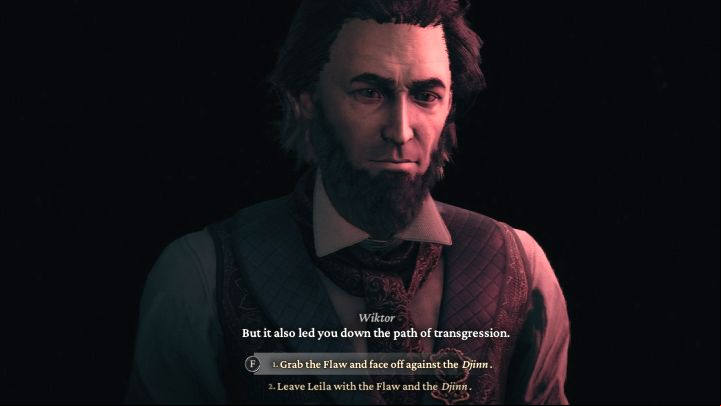 This quest has two endings and the choice is made after revealing Leila's Flaw - The Thaumaturge: Fearless - Side quests - The Thaumaturge Guide