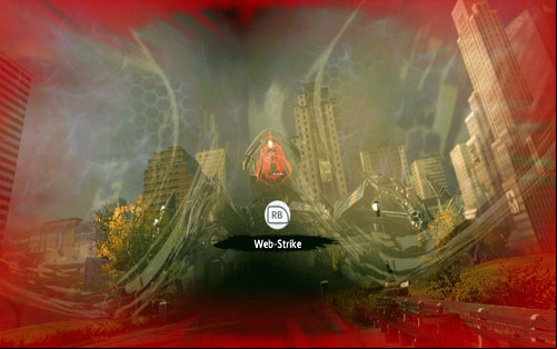In order to defeat it, use Web Rush on the orange circle on its head - Chapter 01 - Oscorp Is Your Friend - Walkthrough - The Amazing Spider-Man - Game Guide and Walkthrough