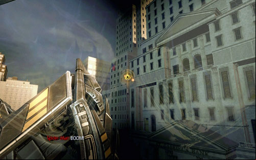That way you will destroy it and will be able to head onto the wall of the nearest building - Chapter 01 - Oscorp Is Your Friend - Walkthrough - The Amazing Spider-Man - Game Guide and Walkthrough