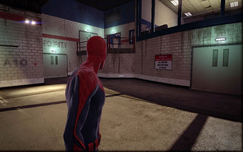 It will lead you to a big room with cells - Chapter 02 - Escape Impossible - Walkthrough - The Amazing Spider-Man - Game Guide and Walkthrough
