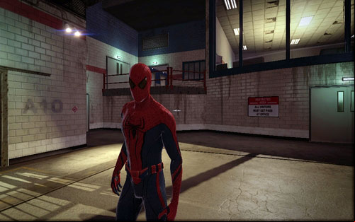 From there, jump onto the barrier on the left and keep heading forward until you reach a control - Chapter 02 - Escape Impossible - Walkthrough - The Amazing Spider-Man - Game Guide and Walkthrough