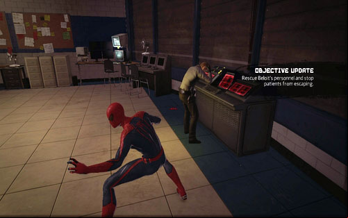 Soon it will get destroyed by a careless guard - Chapter 02 - Escape Impossible - Walkthrough - The Amazing Spider-Man - Game Guide and Walkthrough