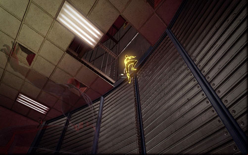 Start off by holding down Y to point the camera onto the hole in the ceiling - Chapter 02 - Escape Impossible - Walkthrough - The Amazing Spider-Man - Game Guide and Walkthrough
