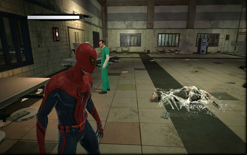 Inside the next corridor you will be attacked by another group of psychos - Chapter 02 - Escape Impossible - Walkthrough - The Amazing Spider-Man - Game Guide and Walkthrough