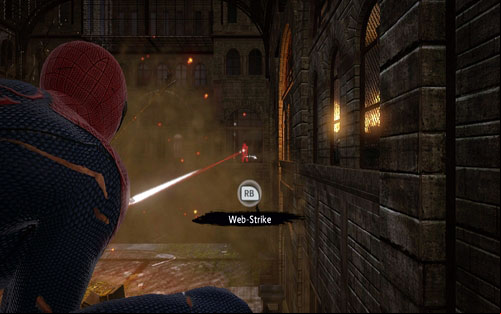 With him dead, do the same with the one on the other side of the square - Chapter 02 - Escape Impossible - Walkthrough - The Amazing Spider-Man - Game Guide and Walkthrough