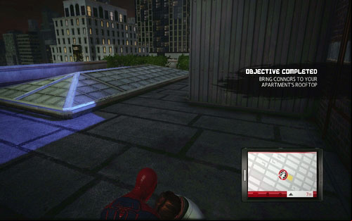 In the end you will have to take the man to your apartment - Chapter 02 - Escape Impossible - Walkthrough - The Amazing Spider-Man - Game Guide and Walkthrough