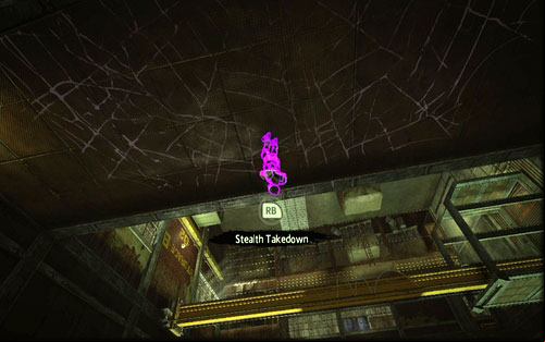 That way you will be in a good position to eliminate the next guard - Chapter 03 - In the Shadow of Evils Past - p. 1 - Walkthrough - The Amazing Spider-Man - Game Guide and Walkthrough