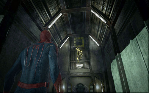 Do it and afterwards enter the ventilation shaft on the right - Chapter 03 - In the Shadow of Evils Past - p. 1 - Walkthrough - The Amazing Spider-Man - Game Guide and Walkthrough