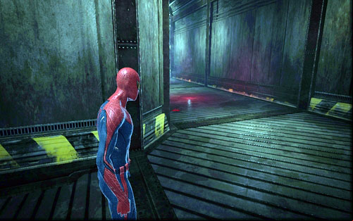 With the enemy defeated, run onwards - Chapter 03 - In the Shadow of Evils Past - p. 2 - Walkthrough - The Amazing Spider-Man - Game Guide and Walkthrough