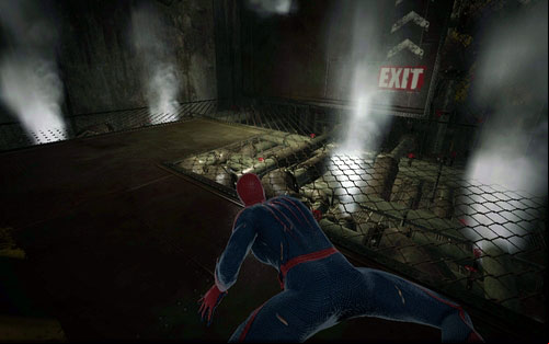 Avoid the hot steam and you will reach a room with more enemies - Chapter 03 - In the Shadow of Evils Past - p. 2 - Walkthrough - The Amazing Spider-Man - Game Guide and Walkthrough