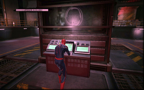 That way you will switch off the alarm system and will be able to use the inside the room - Chapter 03 - In the Shadow of Evils Past - p. 2 - Walkthrough - The Amazing Spider-Man - Game Guide and Walkthrough