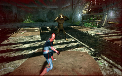 The enemy's basic ability is a charge attack - Chapter 04 - The Thrill of the Hunt - p. 2 - Walkthrough - The Amazing Spider-Man - Game Guide and Walkthrough