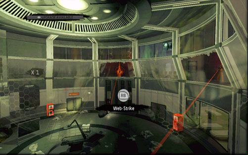After you stun the last enemy, guards will start shooting at you from above - Chapter 06 - Smythe Strikes Back - p. 2 - Walkthrough - The Amazing Spider-Man - Game Guide and Walkthrough