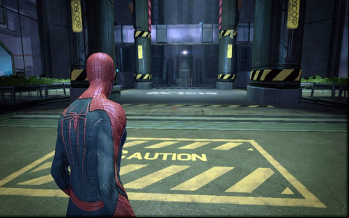 That way you will unlock the door leading to the bigger room, in which the decontamination process will begin - Chapter 07 - Spidey to the Rescue - Walkthrough - The Amazing Spider-Man - Game Guide and Walkthrough