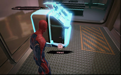 Go through it and use the computer - Chapter 07 - Spidey to the Rescue - Walkthrough - The Amazing Spider-Man - Game Guide and Walkthrough
