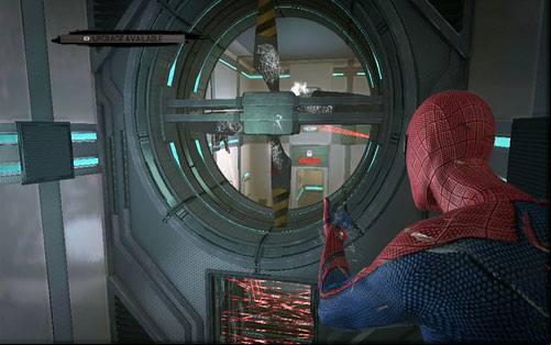 A bit further your road will be blocked by a large turbine - Chapter 07 - Spidey to the Rescue - Walkthrough - The Amazing Spider-Man - Game Guide and Walkthrough