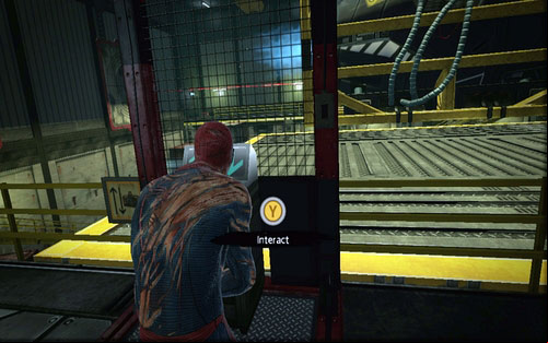 Afterwards go back to the exit, using the second on your way (this time the machine will go down) - Chapter 10 - Spider-Man No More! - p. 2 - Walkthrough - The Amazing Spider-Man - Game Guide and Walkthrough