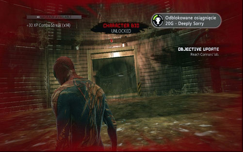 After a few series the fight will come to an end and you will be able to head to the further part of the tunnel - Chapter 12 - Where Crawls the Lizard? - Walkthrough - The Amazing Spider-Man - Game Guide and Walkthrough