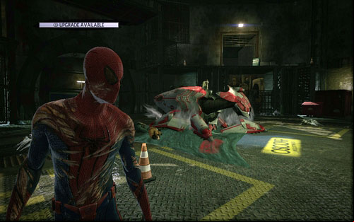 You should always firstly stun the enemies on balconies - Chapter 12 - Where Crawls the Lizard? - Walkthrough - The Amazing Spider-Man - Game Guide and Walkthrough