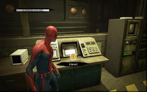 When you're done, use the nearby computer - 1 - Train Docking Station - Side missions - The Amazing Spider-Man - Game Guide and Walkthrough