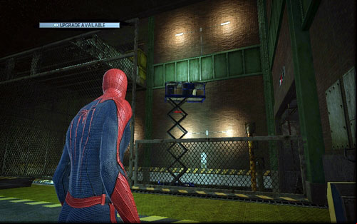 On the left you will see a platform on an extension arm - 1 - Train Docking Station - Side missions - The Amazing Spider-Man - Game Guide and Walkthrough