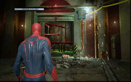 Make it work again and return to where you fought with the mutants to find a previously closed entrance to a tunnel - 1 - Train Docking Station - Side missions - The Amazing Spider-Man - Game Guide and Walkthrough