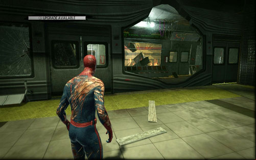After reaching the subway station, go through the broken window to the next car - 2 - St. Gabriel's Bank - Side missions - The Amazing Spider-Man - Game Guide and Walkthrough