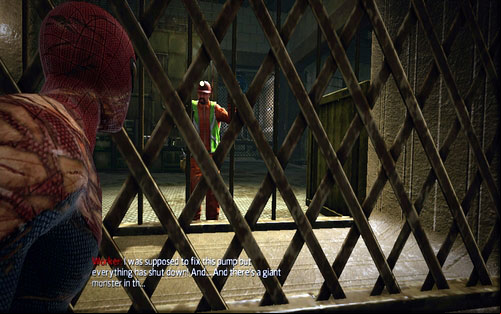 Follow the corridor full of acid and at some point a Rhino will charge at you - 3 - Water Treatment Facility - Side missions - The Amazing Spider-Man - Game Guide and Walkthrough