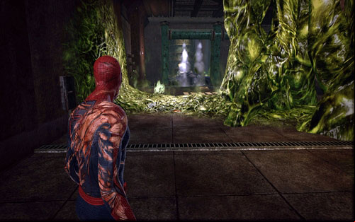The further road leads to a corridor full of acid - 3 - Water Treatment Facility - Side missions - The Amazing Spider-Man - Game Guide and Walkthrough